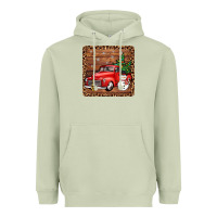 Matcha christmas truck coaster Heavyweight Hoodie - JahusDesignShop