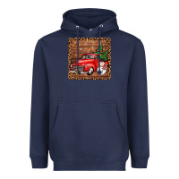 Navy christmas truck coaster Heavyweight Hoodie - JahusDesignShop