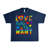 Navy Western Love Who You Want Urban Heavy Tee - BundleAndBundleShop