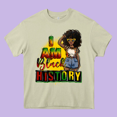 I Am Black History Juneteenth Heavy Core Tee Designed By Cowgirlartshop