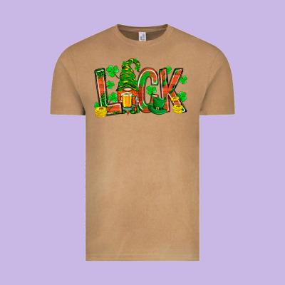 Luck With Gnome And Beer Bbs Vintage Tee Designed By Bundleandbundleshop