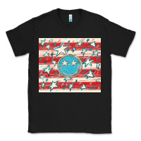 Black America flag smiley  tumbler Classic Tee - HowdyJamesFarm