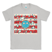 Moon Dust America flag smiley  tumbler Classic Tee - HowdyJamesFarm