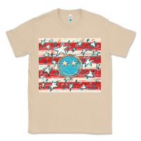 Mushroom America flag smiley  tumbler Classic Tee - HowdyJamesFarm