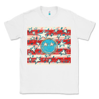 White America flag smiley  tumbler Classic Tee - HowdyJamesFarm