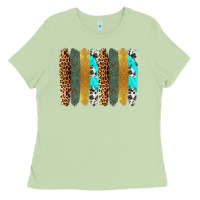 Matcha western brushstrokes Ladies Tee - OliviaCreatesArt