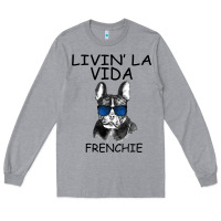 Heather Grey Livin' la vida Frenchie Long Sleeve Tee - Bettercallsaul
