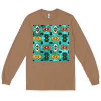 Toasted Coconut native american aztec seamless pattern 3 Long Sleeve Tee - BundleAndBundleShop