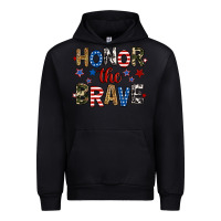 Black honor the brave Urban Hoodie - RanaPortraitStore