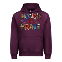 Mauve Wine honor the brave Urban Hoodie - RanaPortraitStore