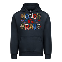 Navy honor the brave Urban Hoodie - RanaPortraitStore