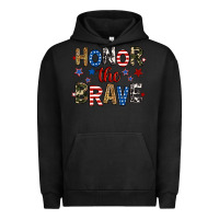 Pigment Black honor the brave Urban Hoodie - RanaPortraitStore