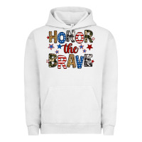 Pigment Lunar Rock honor the brave Urban Hoodie - RanaPortraitStore