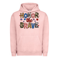 Pigment Salmon honor the brave Urban Hoodie - RanaPortraitStore