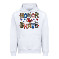 White honor the brave Urban Hoodie - RanaPortraitStore