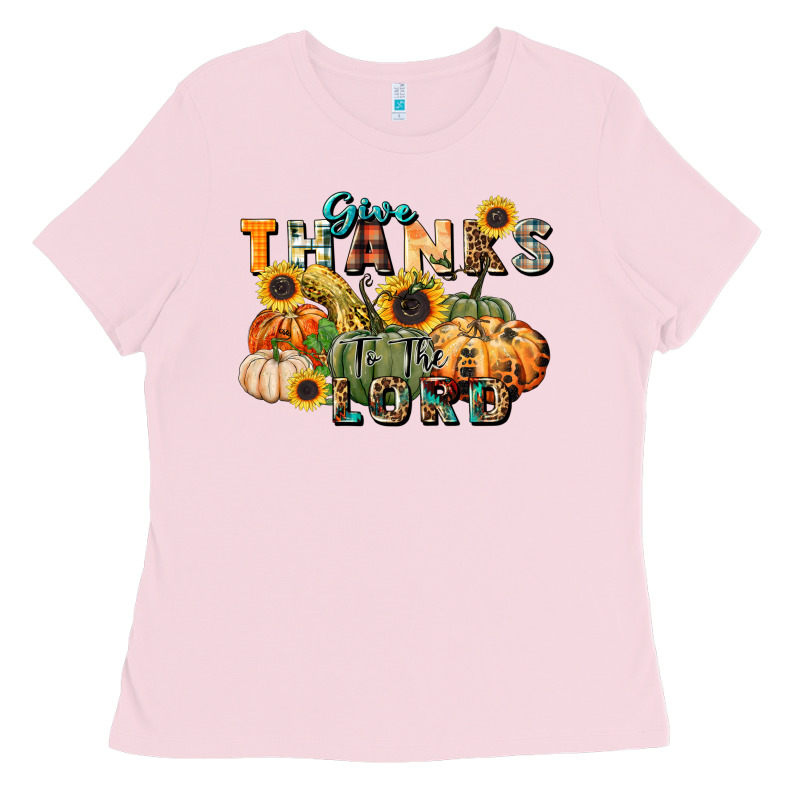 Give Thanks To The Lord Ladies Tee by FaDigitalArtStudio | Teevron