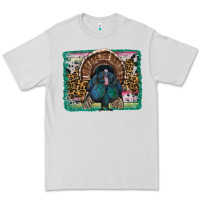 Dove Grey thanksgiving turkey with background Premium Tee - RanaPortraitStore