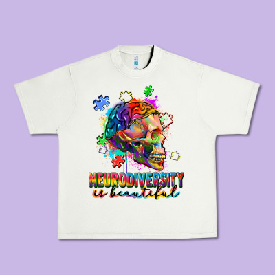 Neurodiversity Is Beautiful Urban Heavy Tee Designed By Fadigitalartstudio