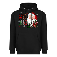 Black ho ho ho Heavyweight Hoodie - JahusDesignShop