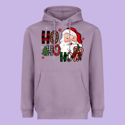 Ho Ho Ho Heavyweight Hoodie Designed By Jahusdesignshop