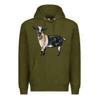 Army Green Tennessee Fainting Goat Premium Hoodie - LillyAllenDesigns