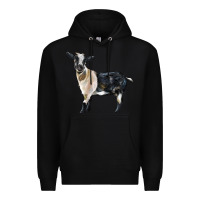 Black Tennessee Fainting Goat Premium Hoodie - LillyAllenDesigns