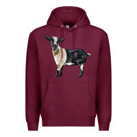 Burgundy Tennessee Fainting Goat Premium Hoodie - LillyAllenDesigns