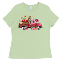 Matcha Western Valentines Day Truck Photography Love Side Ladies Tee - FaDigitalArtStudio