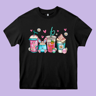 Easter Coffee Heavy Core Tee Designed By Jasminsmagicworld