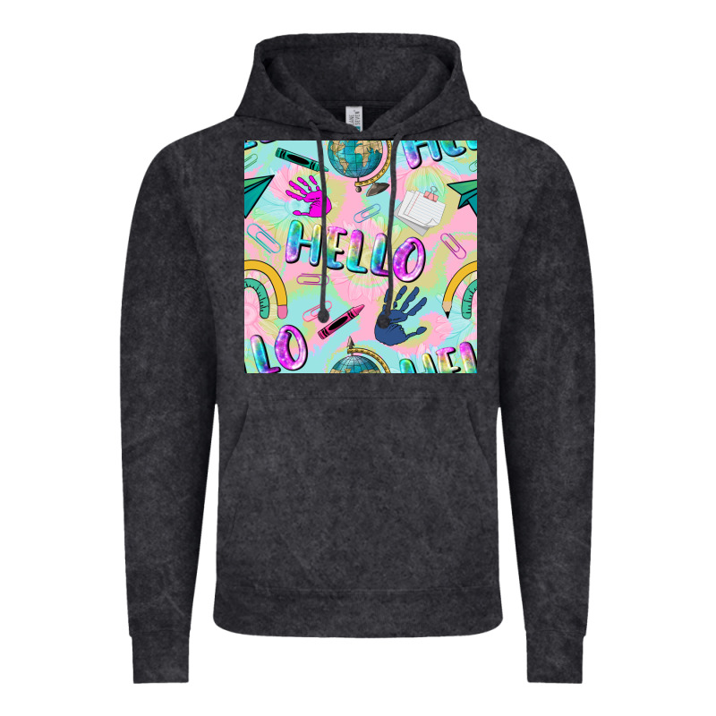 Hello Kindergarten Seamless Pattern Vintage Hoodie by BundleAndBundleShop | Teevron