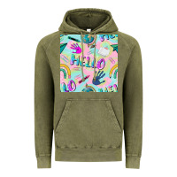 Vintage Olive hello kindergarten seamless pattern Vintage Hoodie - BundleAndBundleShop