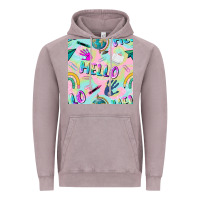 Vintage Zinc hello kindergarten seamless pattern Vintage Hoodie - BundleAndBundleShop