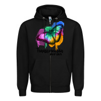 Black transformada por dios Zipper Hoodie - JahusDesignShop