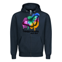 Navy transformada por dios Zipper Hoodie - JahusDesignShop