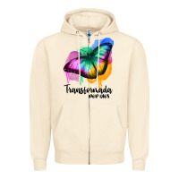 Sandshell transformada por dios Zipper Hoodie - JahusDesignShop