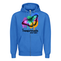 True Royal transformada por dios Zipper Hoodie - JahusDesignShop