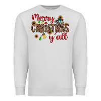 Dove Grey merry christmas y'all Premium Sweatshirt - JahusDesignShop