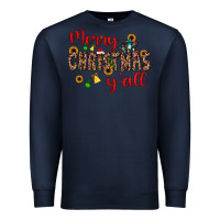 Navy merry christmas y'all Premium Sweatshirt - JahusDesignShop