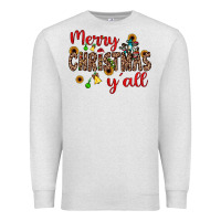Oatmeal Heather merry christmas y'all Premium Sweatshirt - JahusDesignShop