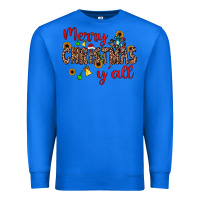 True Royal merry christmas y'all Premium Sweatshirt - JahusDesignShop
