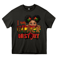 Asphalt i am black history black girl peekaboo juneteenth Heavy Core Tee - CowGirlArtShop