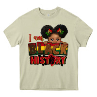 I Am Black History Black Girl Peekaboo Juneteenth Heavy Core Tee | Teevron
