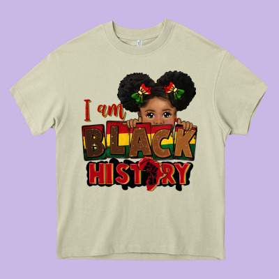 I Am Black History Black Girl Peekaboo Juneteenth Heavy Core Tee Designed By Cowgirlartshop