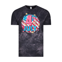 Cloud Black 4th of July Vintage Tee - FaDigitalArtStudio