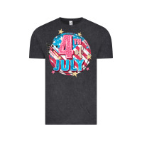 Vintage Black 4th of July Vintage Tee - FaDigitalArtStudio