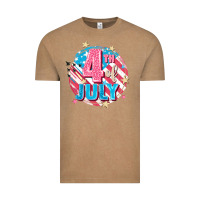 Vintage Coffee 4th of July Vintage Tee - FaDigitalArtStudio