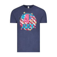 Vintage Denim 4th of July Vintage Tee - FaDigitalArtStudio