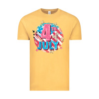 Vintage Mustard 4th of July Vintage Tee - FaDigitalArtStudio