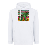 White cactus sunflower coaster Heavyweight Hoodie - JahusDesignShop