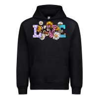 Black dog paw love Urban Hoodie - RanaPortraitStore
